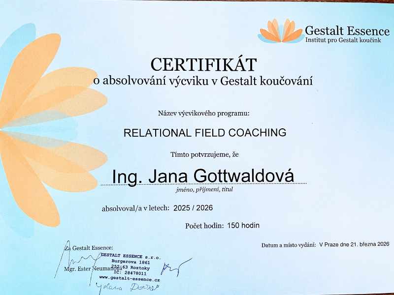 Certifikat Relational Field Coaching